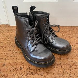 Dr Martens Kids' 1460 Metallic Lace Up Boots